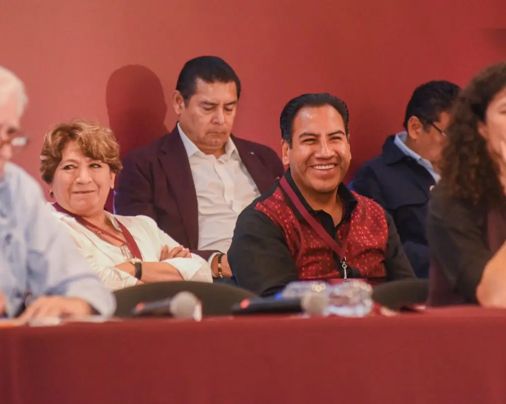 Eduardo Ramírez durante su participación en el Consejo Nacional de Morena