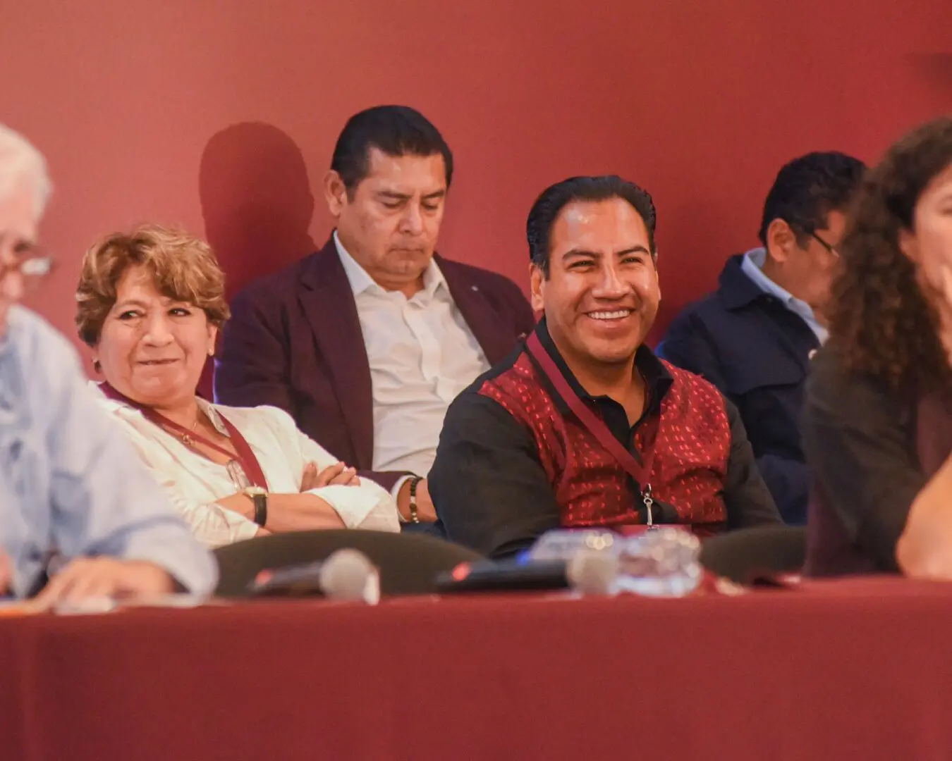 Eduardo Ramírez durante su participación en el Consejo Nacional de Morena