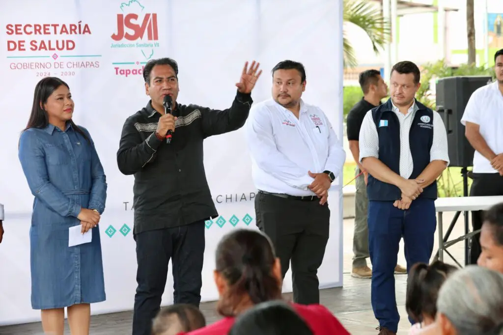 Eduardo Ramírez encabeza acciones de salud y seguridad en Soconusco.
