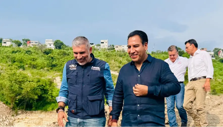 Eduardo Ramírez y Ángel Torres supervisan construcción del Parque Ecológico Coyatoc en Tuxtla Gutiérrez