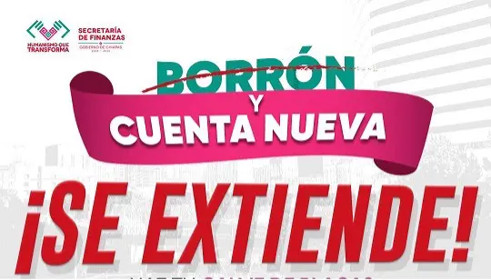 Promoción oficial del programa Borrón y Cuenta Nueva y canje de placas 2025 en Chiapas