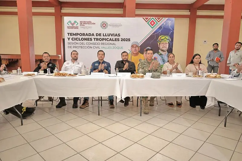 Consejo Regional de Protección Civil en Valles Zoque 2025