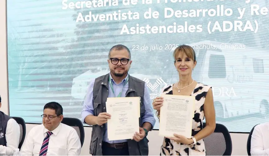 Firma de convenio en Chiapas para proteger a personas migrantes