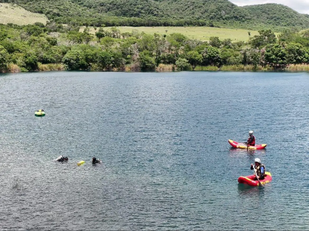 Búsqueda de persona desaparecida en laguna Koila, Comitán