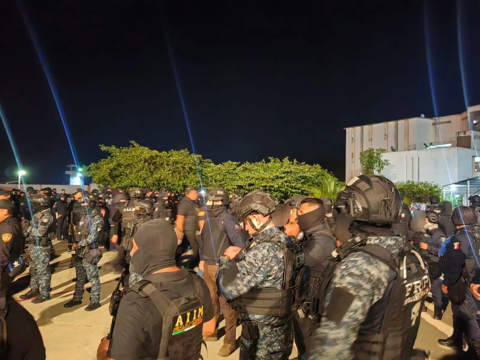 Operativo de seguridad en centro penitenciario de Chiapas