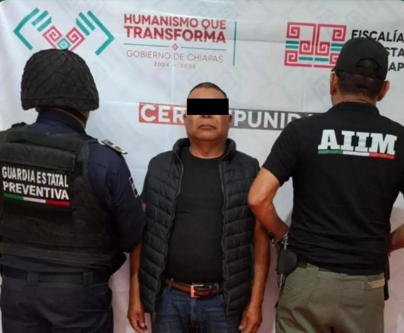 Detención de hombre acusado de triple homicidio en Oxchuc