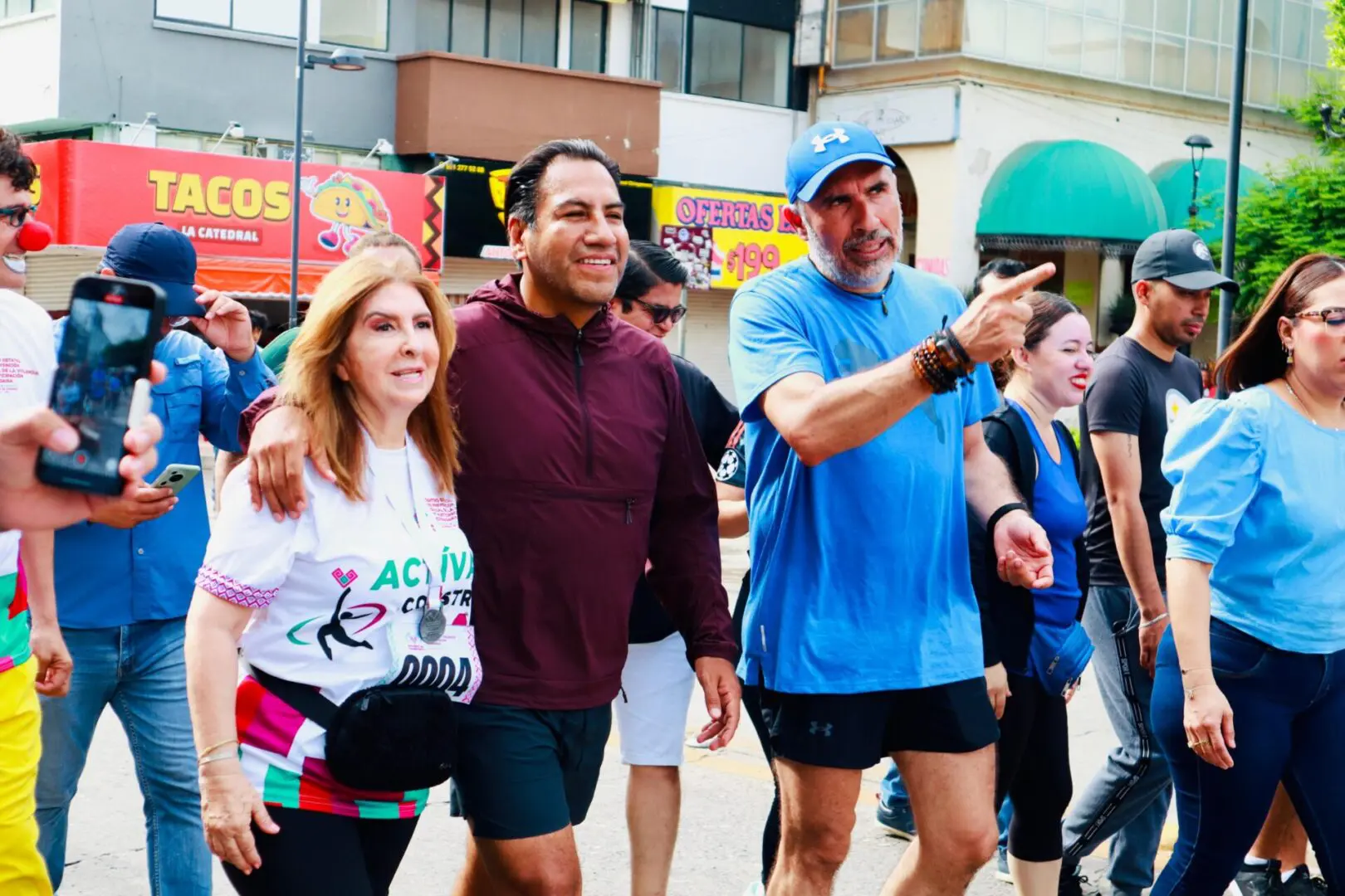 Gobernador Eduardo Ramírez y el presidente Angel Torres en Tuxtla Recreativa.
