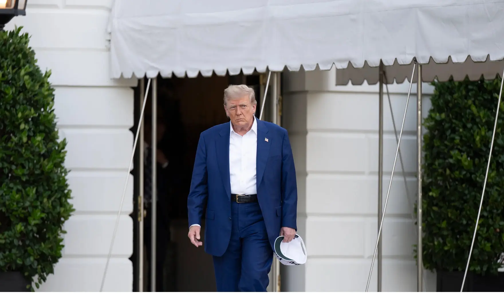 Donald Trump durante un evento oficial en Estados Unidos