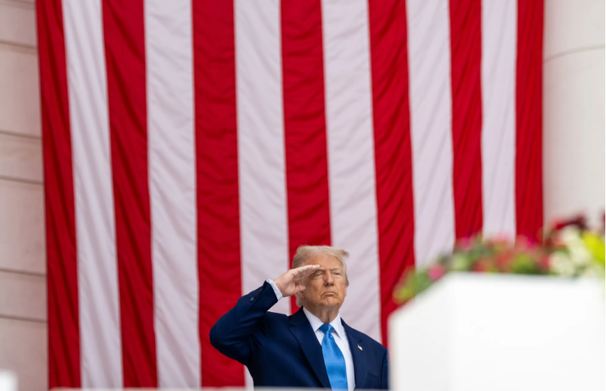 Donald Trump durante un evento público
