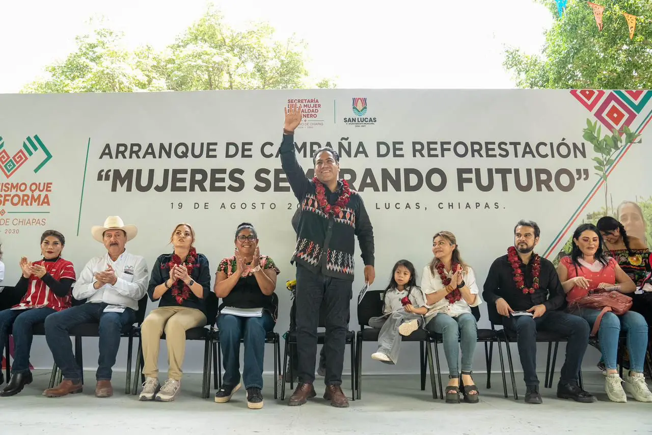 Eduardo Ramírez impulsa reforestación y educación en Chiapas