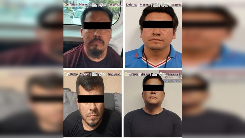 Ex policías detenidos por vínculos con crimen organizado en Puebla