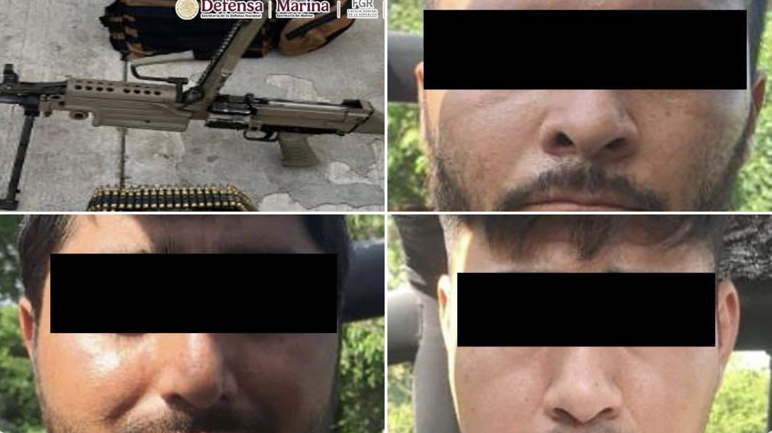 Tres detenidos en Sinaloa junto a armas aseguradas durante operativo federal
