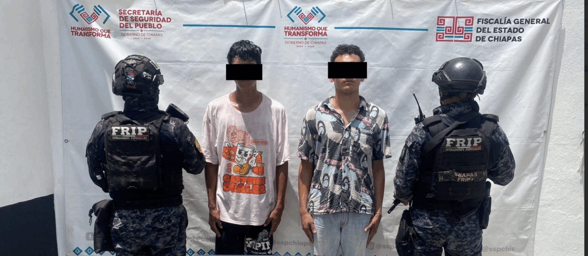 Detienen a dos hombres con presunto cristal en Tapachula