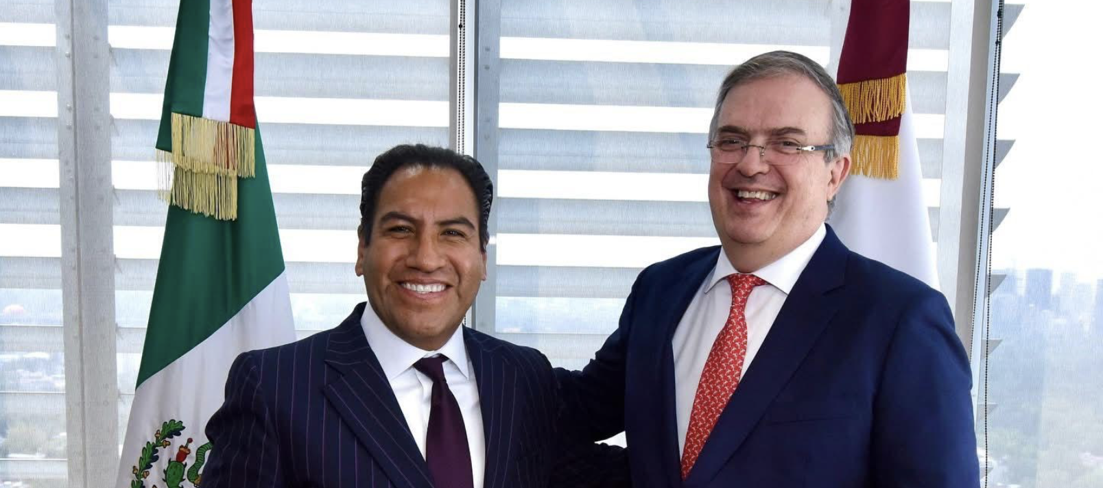 Encuentro de Eduardo Ramírez y Marcelo Ebrard en CDMX para proyectos de desarrollo en Chiapas