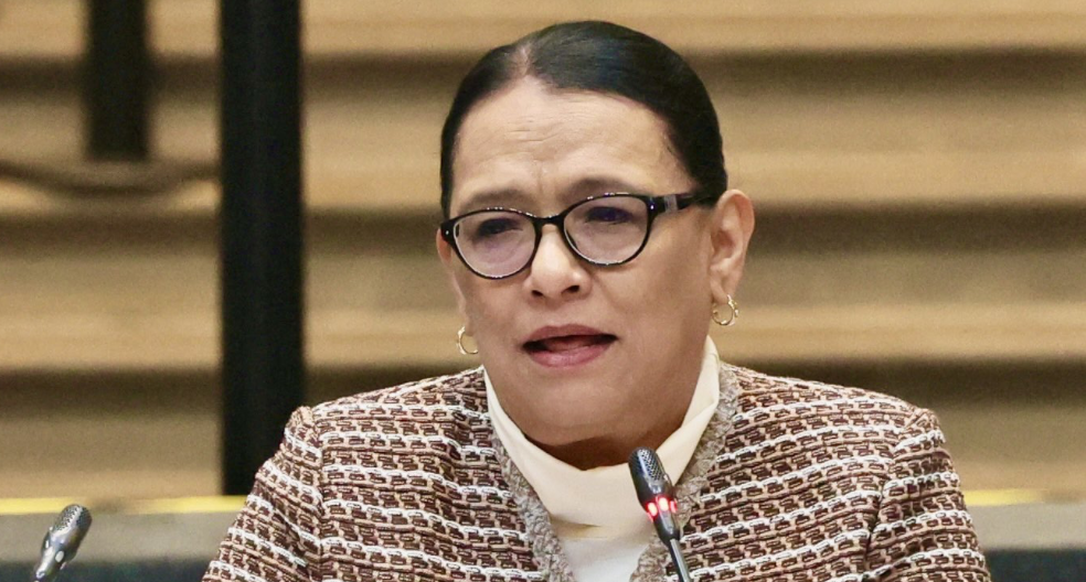 Rosa Icela Rodríguez, secretaria de Gobernación, en evento público en Ciudad de México