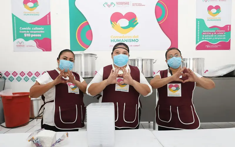 Trabajadoras de los Comedores del Humanismo en Chiapas