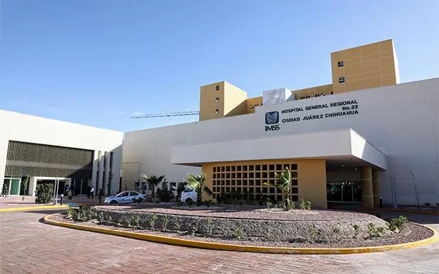 Fachada de hospital del IMSS en Ciudad Juárez, Chihuahua