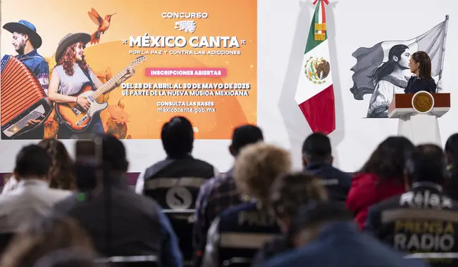 Secretaría de Cultura presenta México Canta por la Paz en conferencia matutina