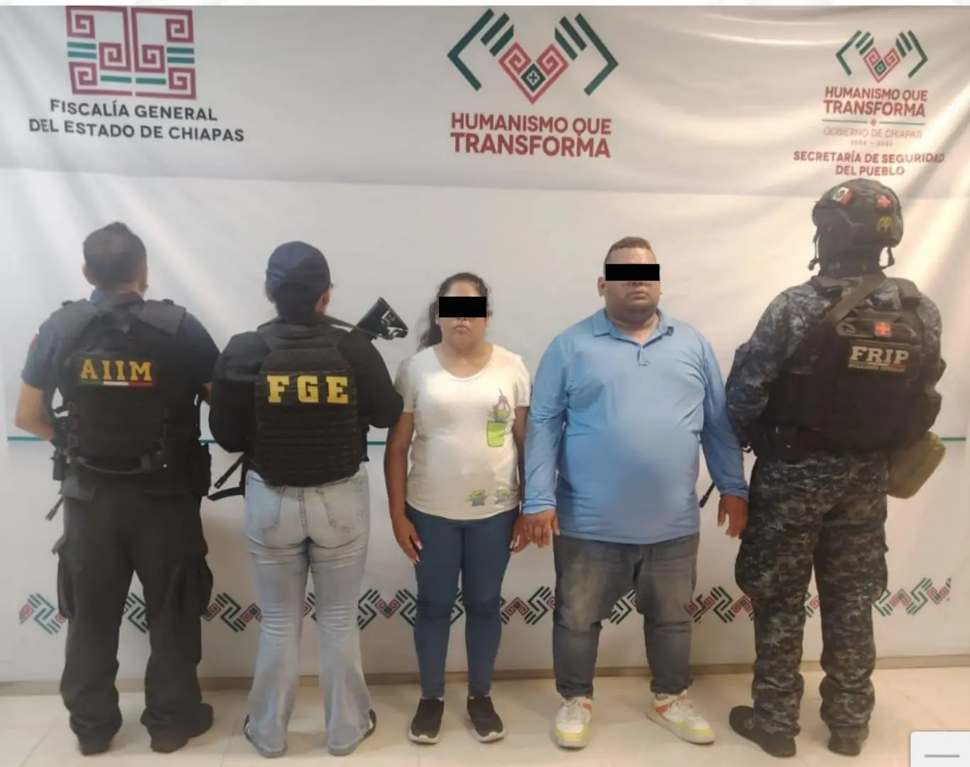 Detenidos por extorsión agravada en Chiapas