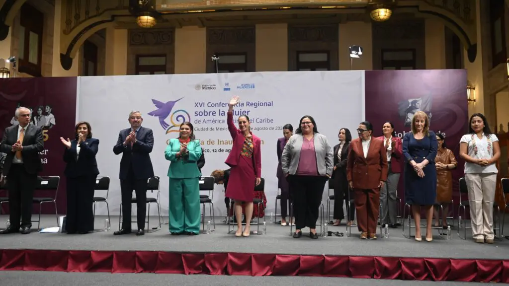 Claudia Sheinbaum en la inauguración de la XVI Conferencia Regional sobre la Mujer de la CEPAL