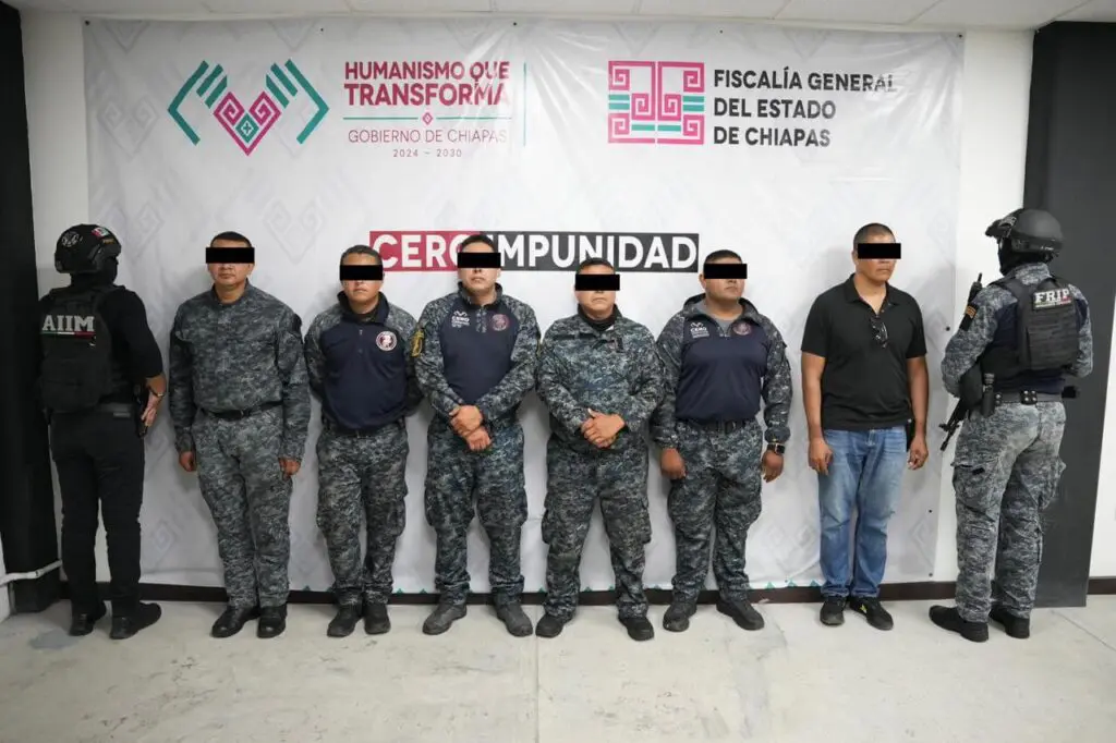 Seis elementos de la FRIP presentados ante el Ministerio Público en Chilón por abuso de autoridad