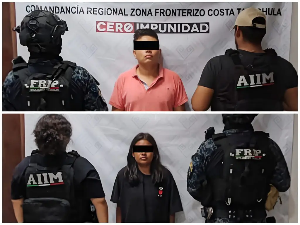 Detención de presuntos homicidas en Tuzantán Chiapas