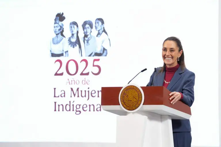 Presidenta Claudia Sheinbaum durante conferencia sobre empleo en México