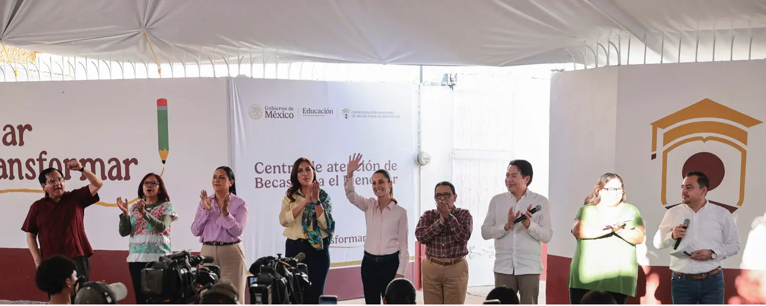 Presidenta Claudia Sheinbaum inaugura Centro de Atención de Becas en Celaya