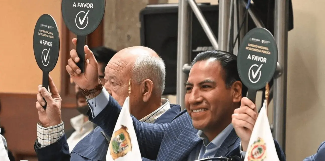 Eduardo Ramírez en Consejo Nacional de Seguridad Pública
