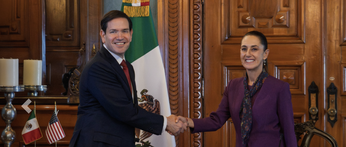 Claudia Sheinbaum y Marco Rubio acuerdan cooperación en seguridad y migración en Palacio Nacional