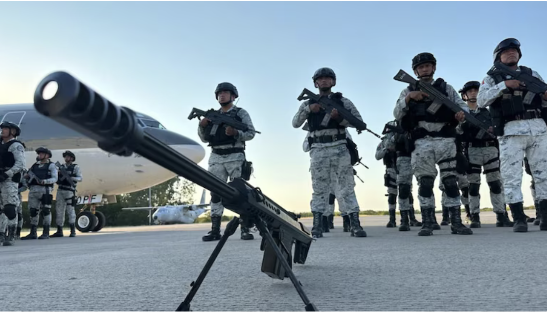 Operativo de la SSP en Culiacán para traslado de reos a Chiapas