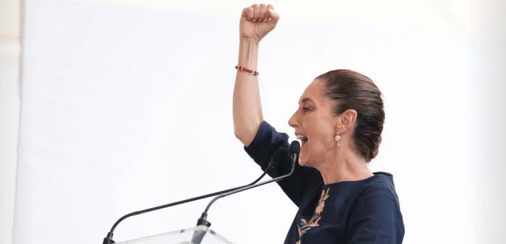 Claudia Sheinbaum en Zapopan al hablar sobre política arancelaria de Trump