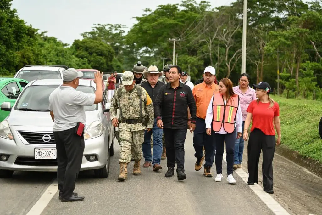 Daños de puentes colapsados en Mapastepec