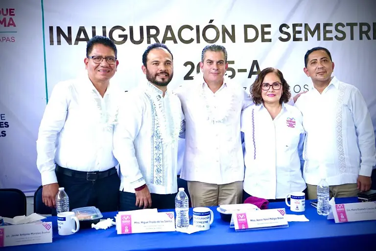 Autoridades del Cobach inauguran ciclo escolar 2025-A en Tapachula