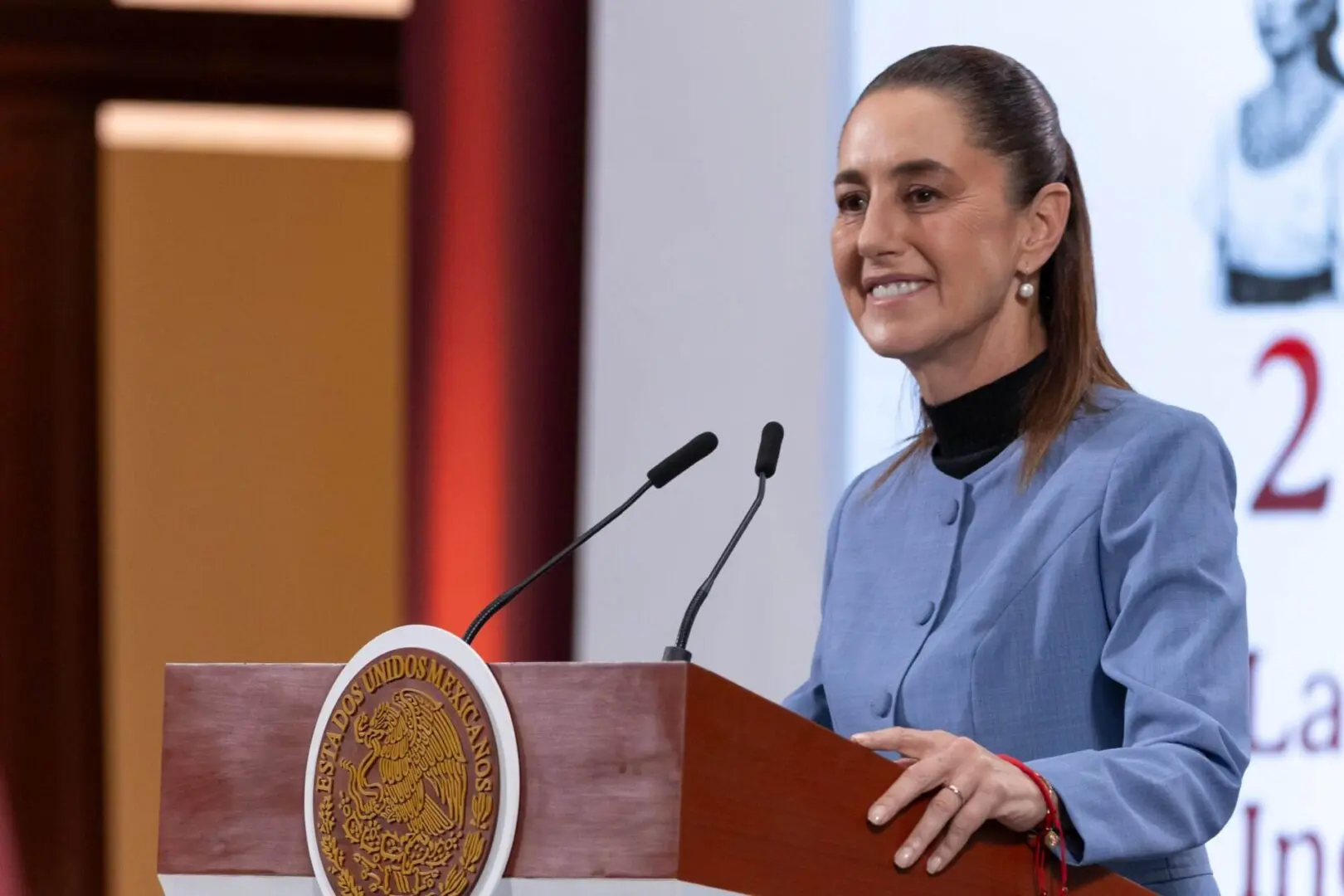 Claudia Sheinbaum condena el genocidio en Gaza.