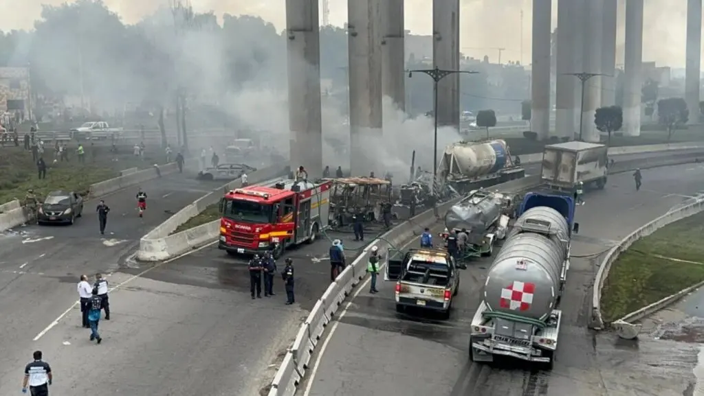 Explosión de pipa en Iztapalapa