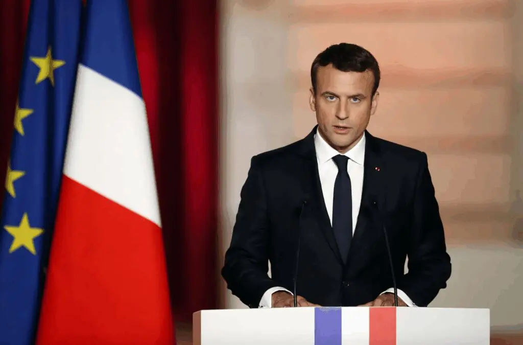 Emmanuel Macron en la asamble de la ONU