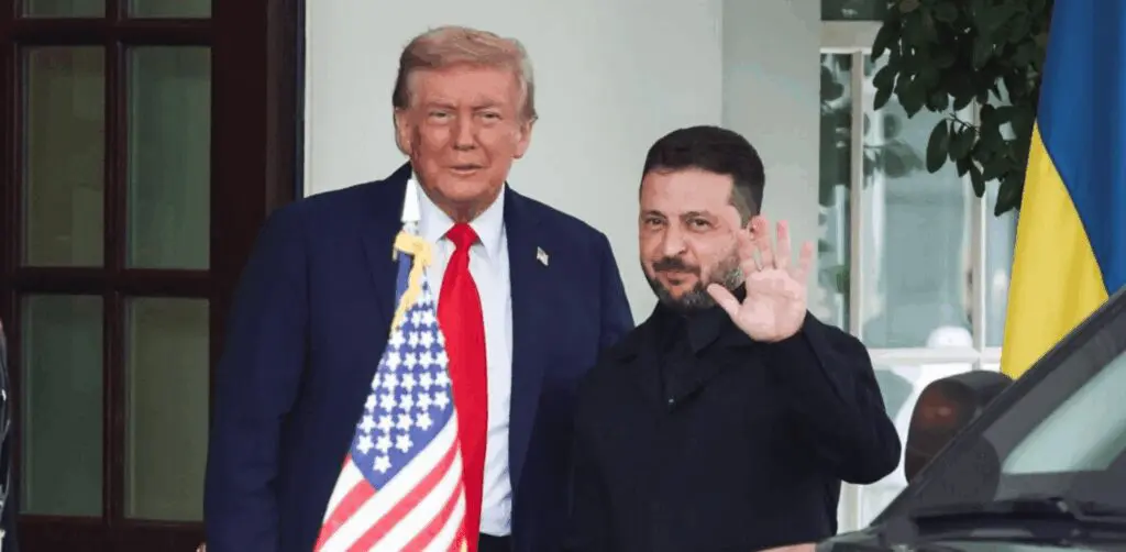 Donald Trump y Vladimir Zelenski.
