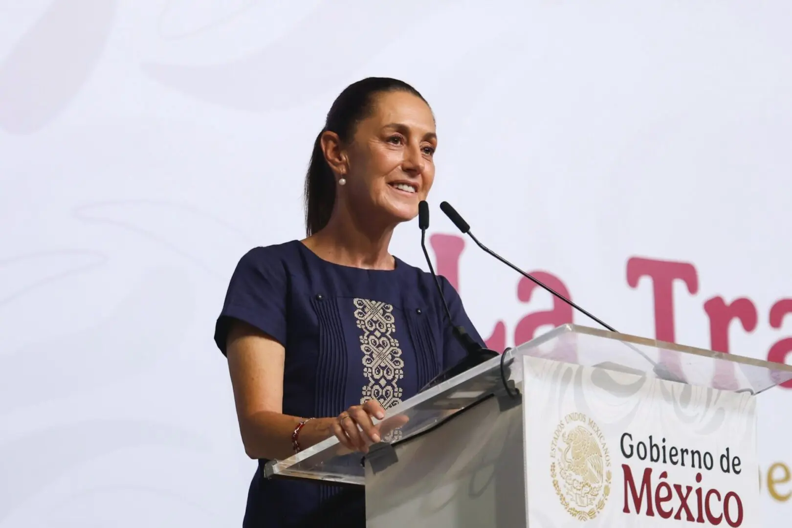 Claudia Sheinbaum durante su gira por Campeche