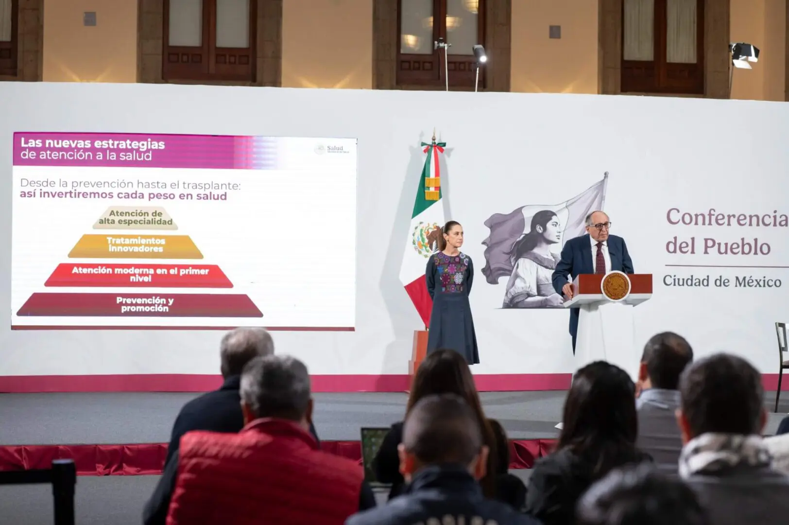 Claudia Sheinbaum habla de la campaña de salud.