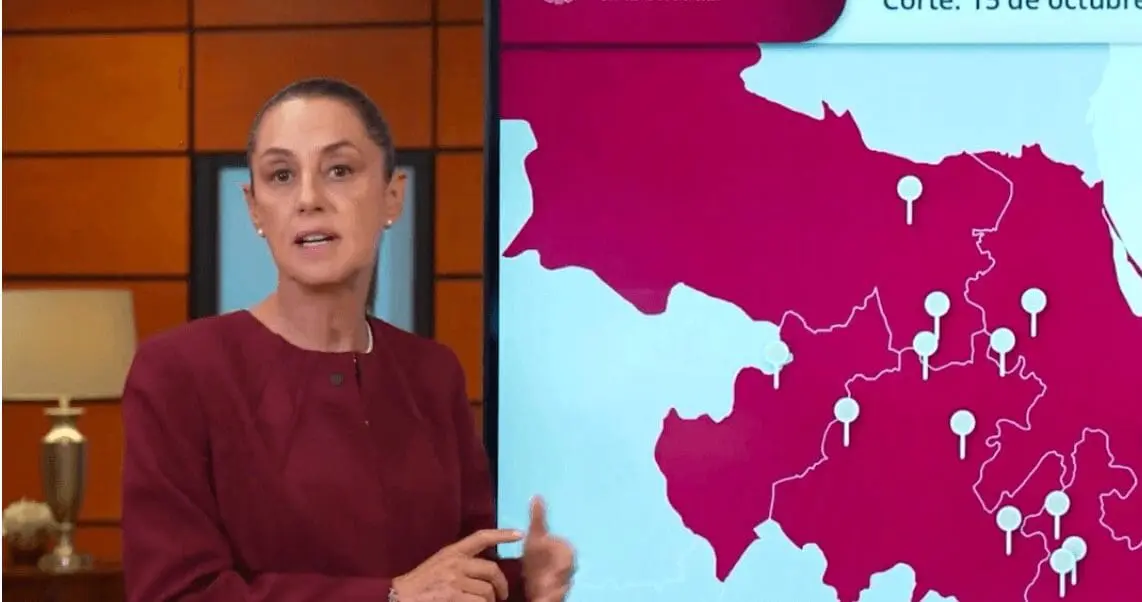 Claudia Sheinbaum informa avances en la atención por lluvias en Veracruz, Hidalgo, Puebla, Querétaro y San Luis Potosí.