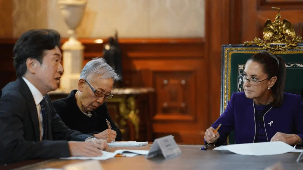 Reunión de Claudia Sheinbaum con Masahiro Moro de Mazda Motor Corporation en Palacio Nacional