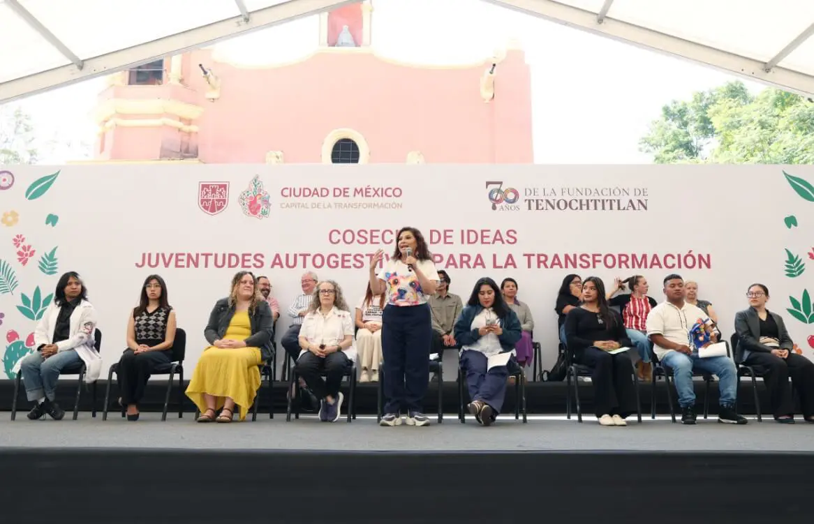 Young leaders panel speaking at civic event