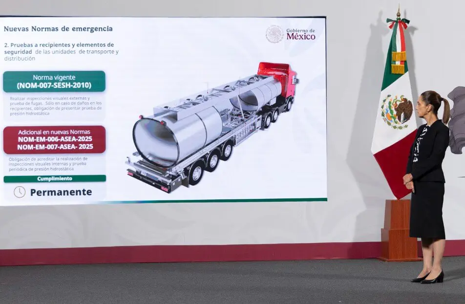 : Gobierno refuerza seguridad con nuevas normas para transporte de gas LP