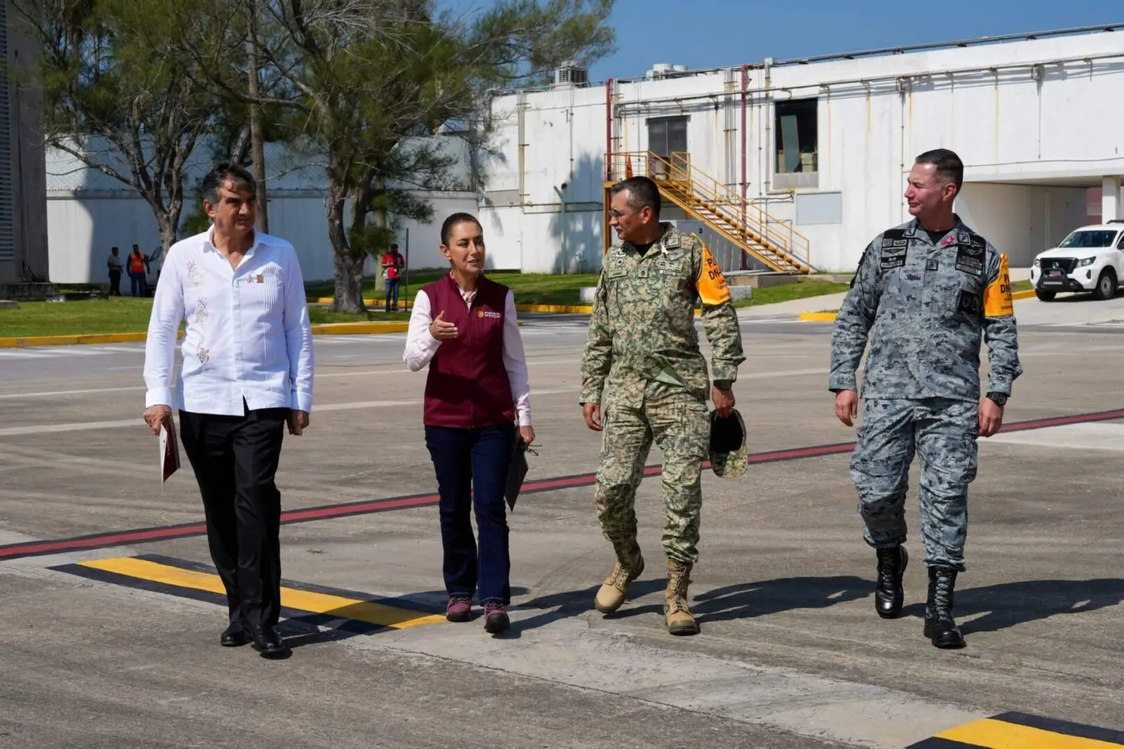 Sheinbaum en Tabasco monitoreando Río Pánuco