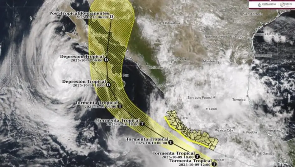 Tormenta tropical Raymond.