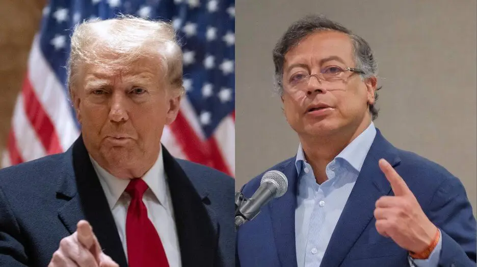 Gustavo Petro y Donald Trump