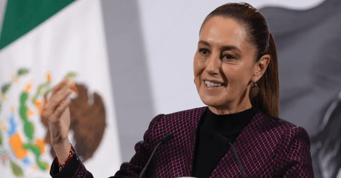 Claudia Sheinbaum durante exposición en Madrid sobre pueblos indígenas y reconocimiento histórico