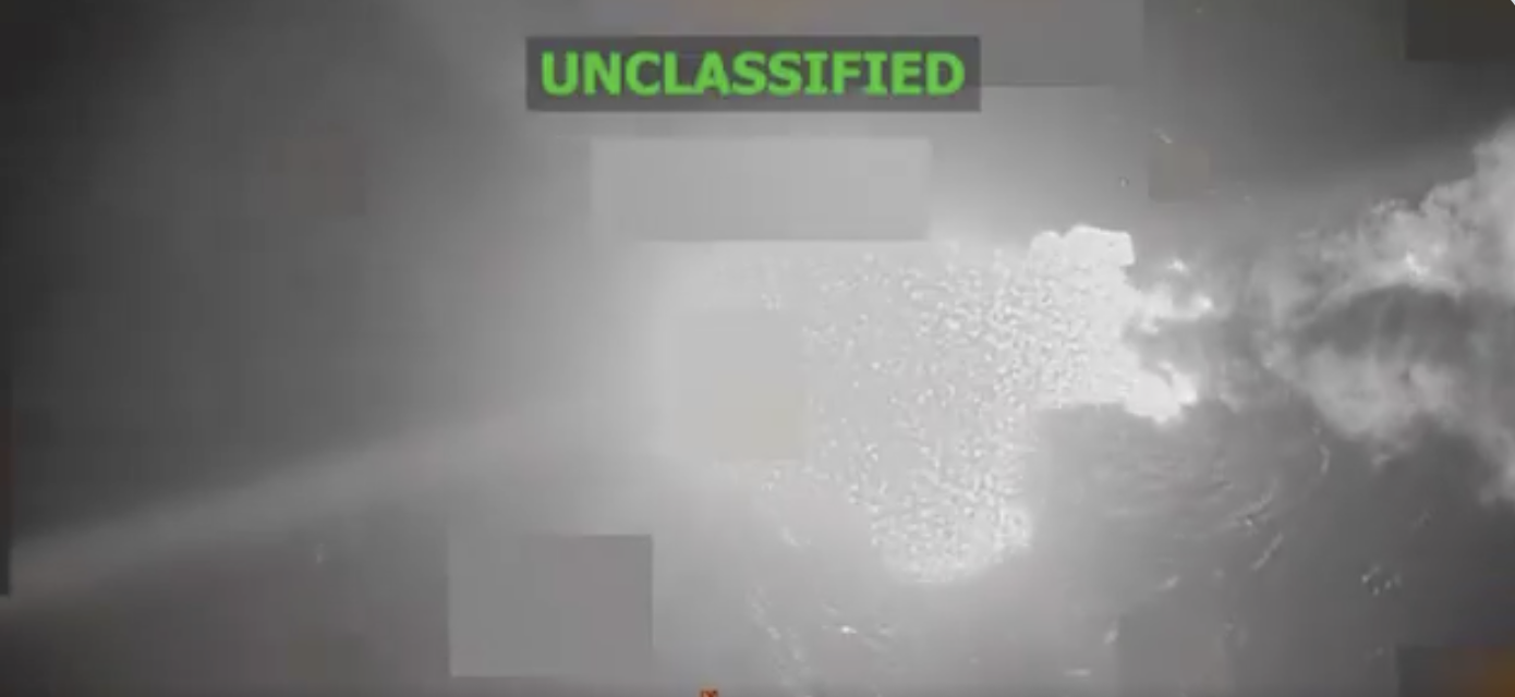 Infrared view with "Unclassified" label on top.