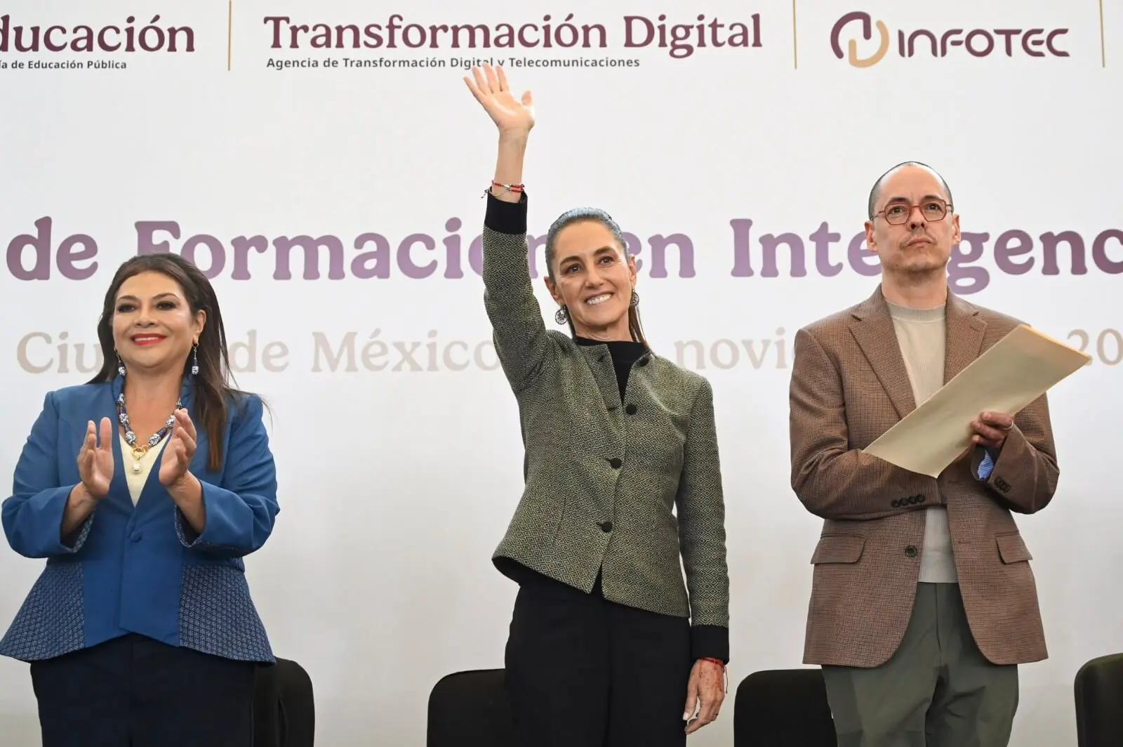 Three speakers at digital transformation event